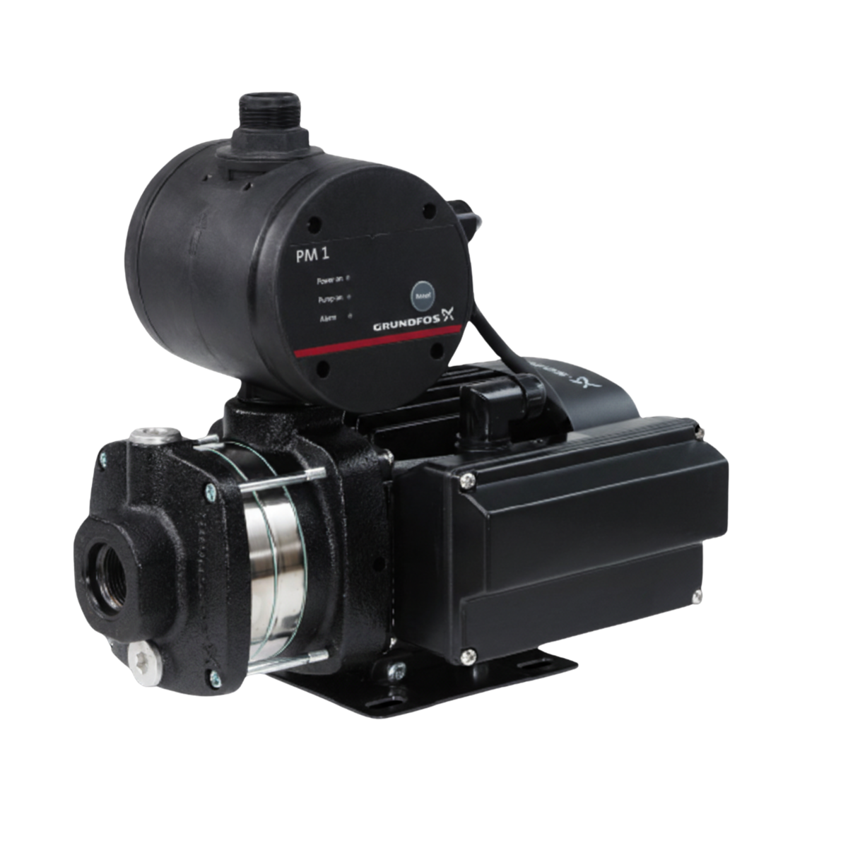 Grundfos booster pump set with pressure controller — example unit